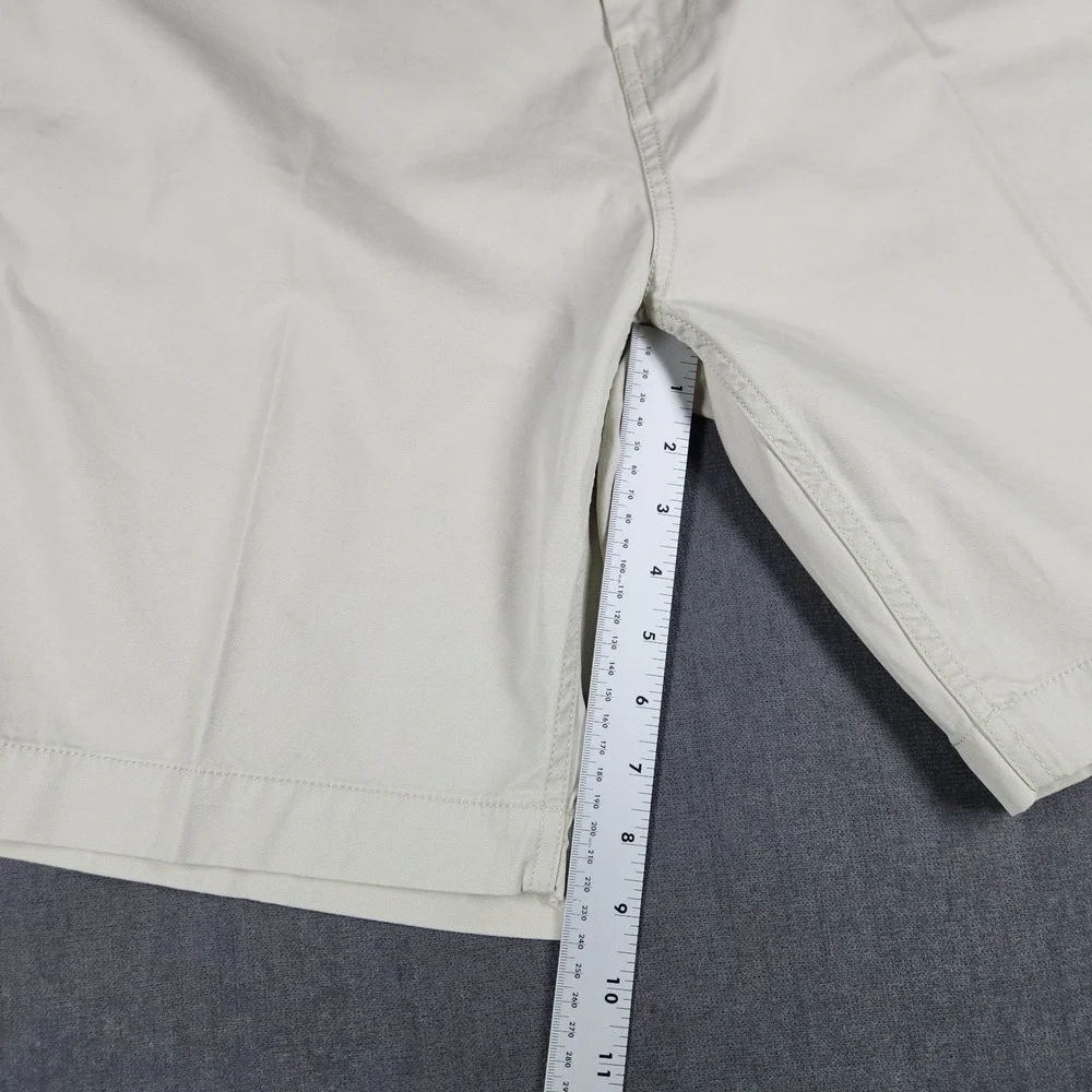 JKL Shorts Mens Size 42 Beige Tan Flat Front Chino All Journey Khaki‎ 8